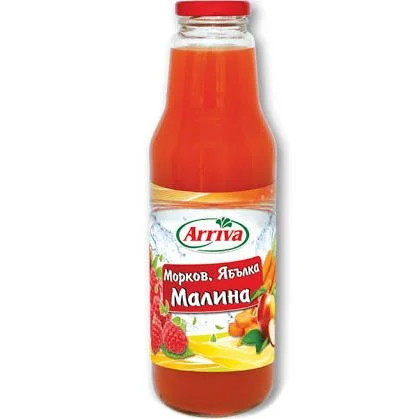 Сок морков, ябълка, малина 0,750 Arriva