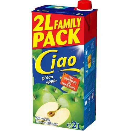 Напитка Ciao зелена ябълка 2 л.