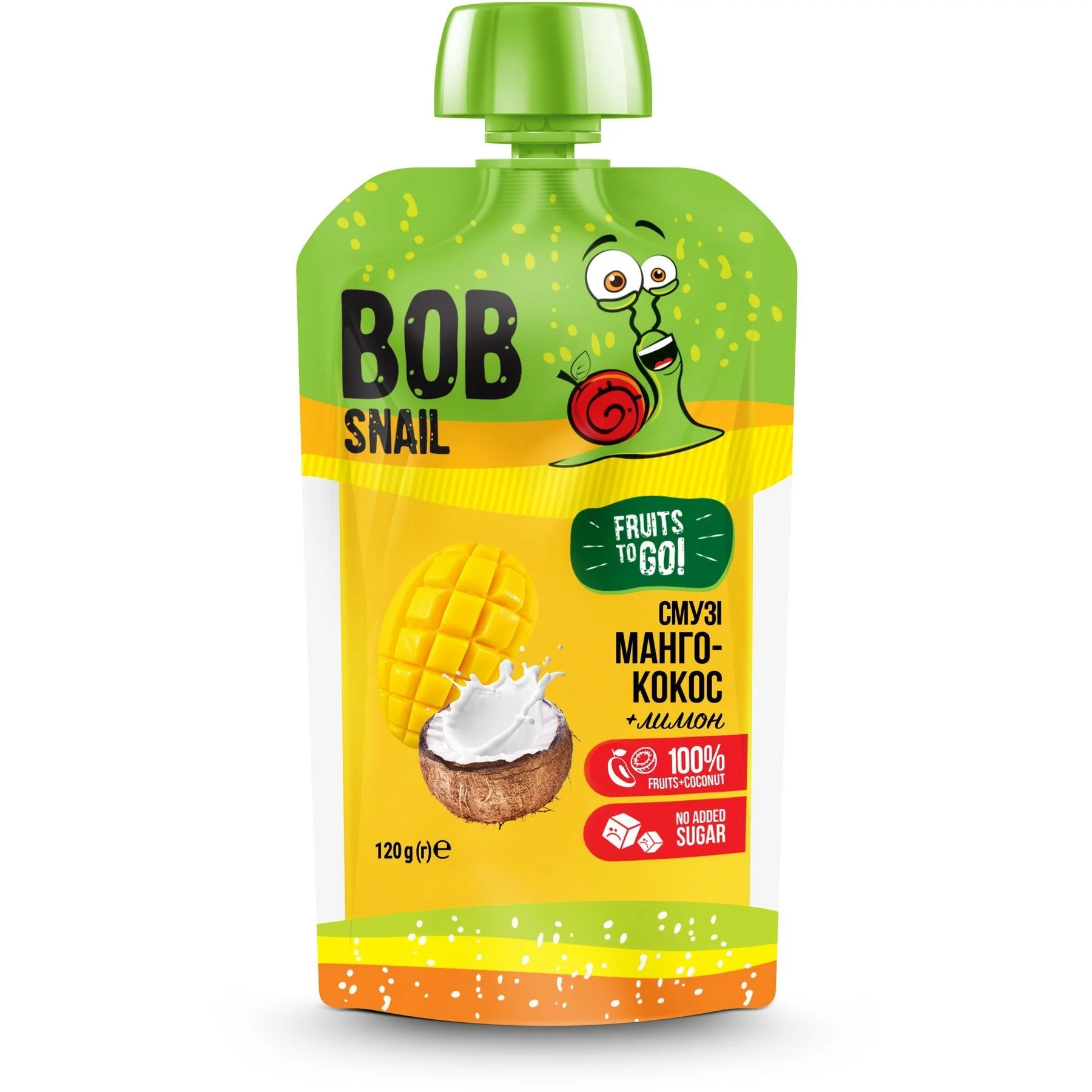 Смути BOB Snail 0,120 манго, кокос и лимон