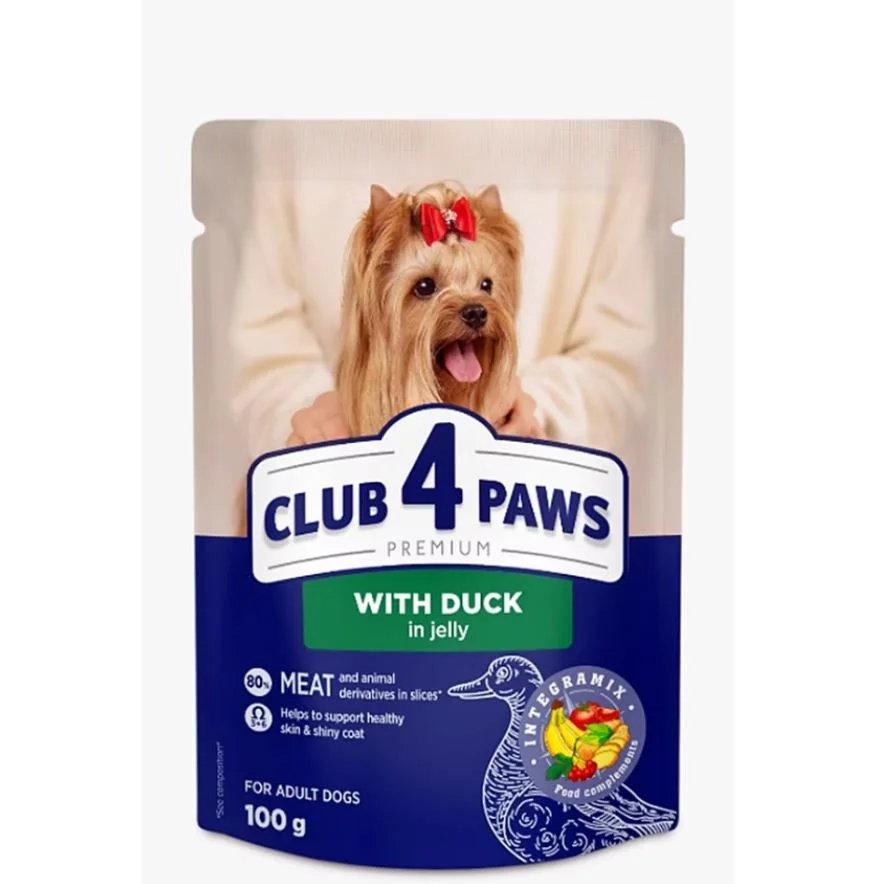 Club 4 Paws Патица в желе 0.100 Куче
