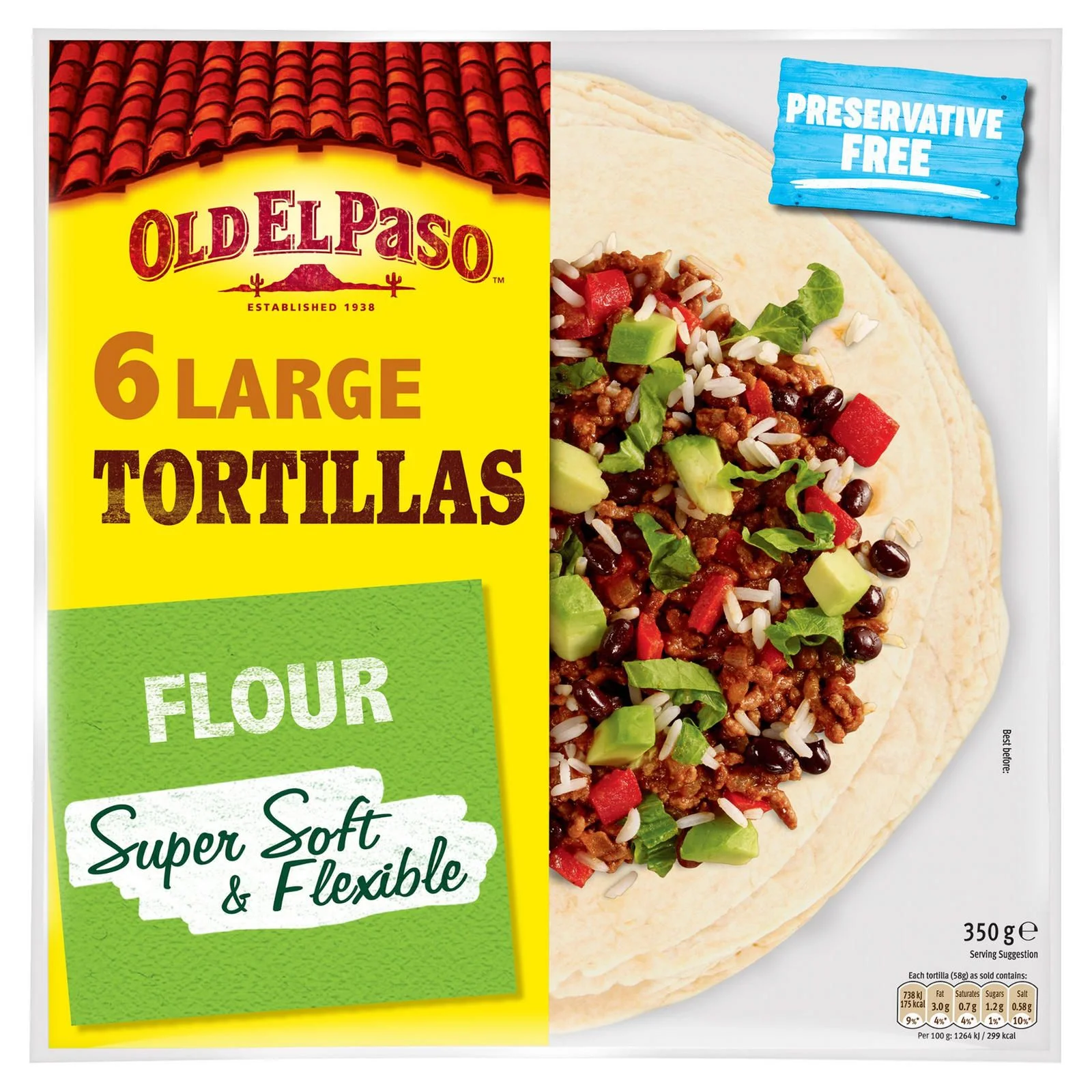 Тортила Бурито 6 бр. 0,350 Old El Paso