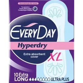 Дамски превръзки ЕвриДей HYPERDRY extra long  10 бр.