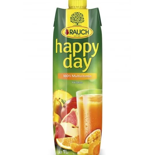 Rauch happy day сок Жълт Мултивитамин 100% 1л.