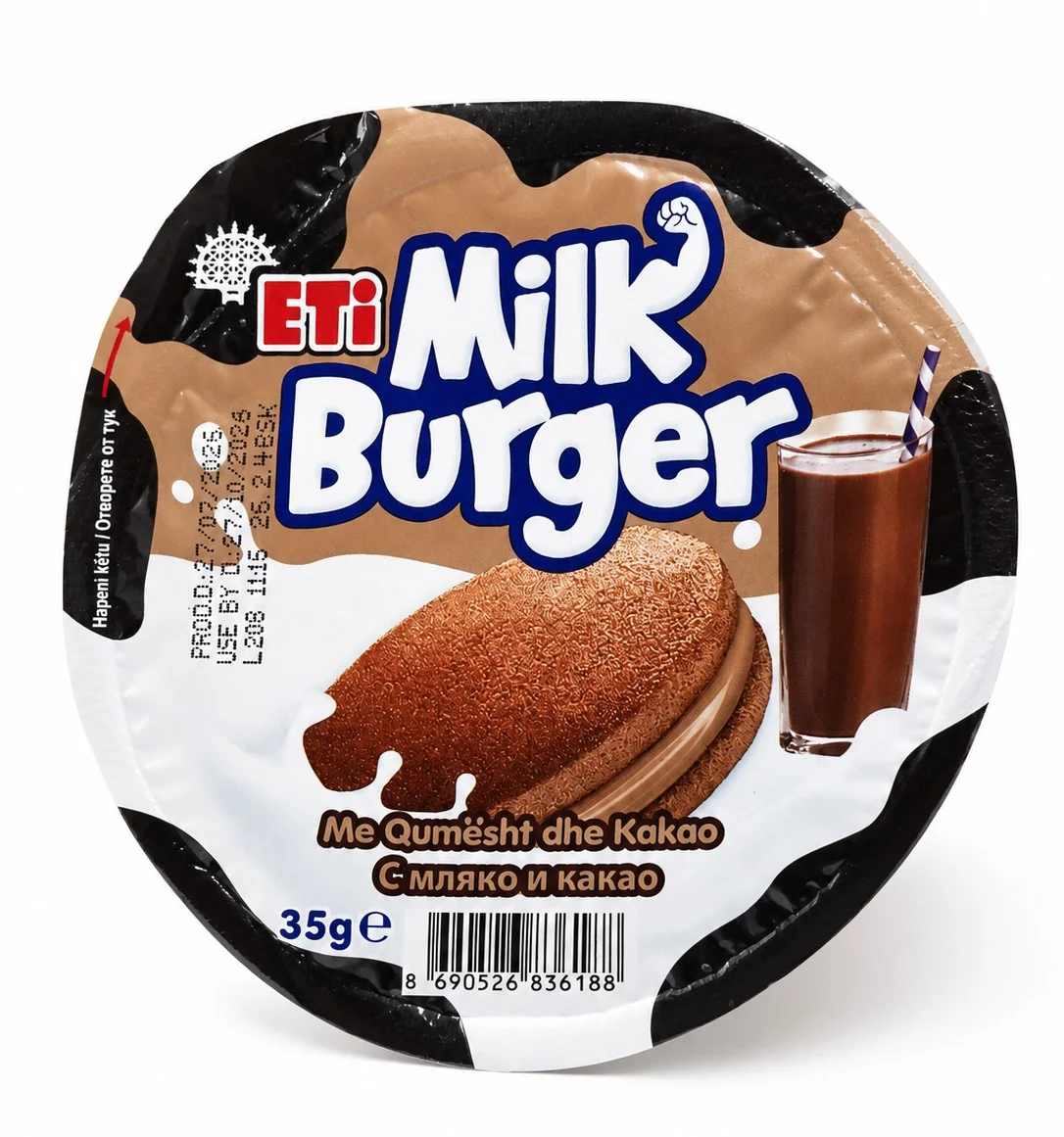 Milk Burger Кекс с мляко и какао 0,035 Eti