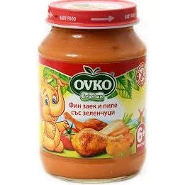 Овко Бебелан фин заек и пиле със зеленчуци 0,190