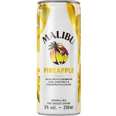Алкохолна напитка Malibu Ананас 0,250 кен