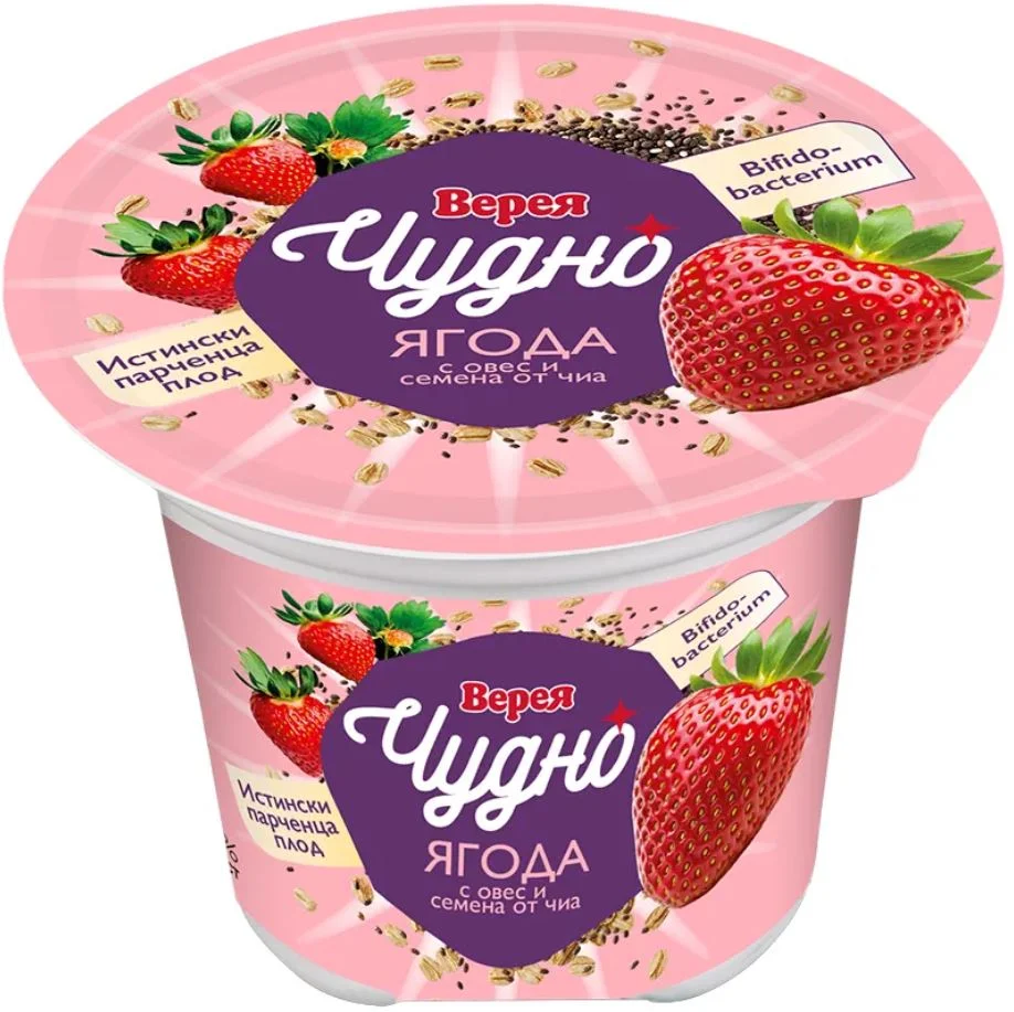 Йогурт с ягода овес и чиа 0,200 Верея