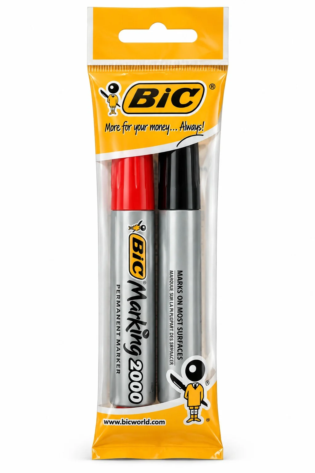 Маркери перманентни 2 цвята BIC