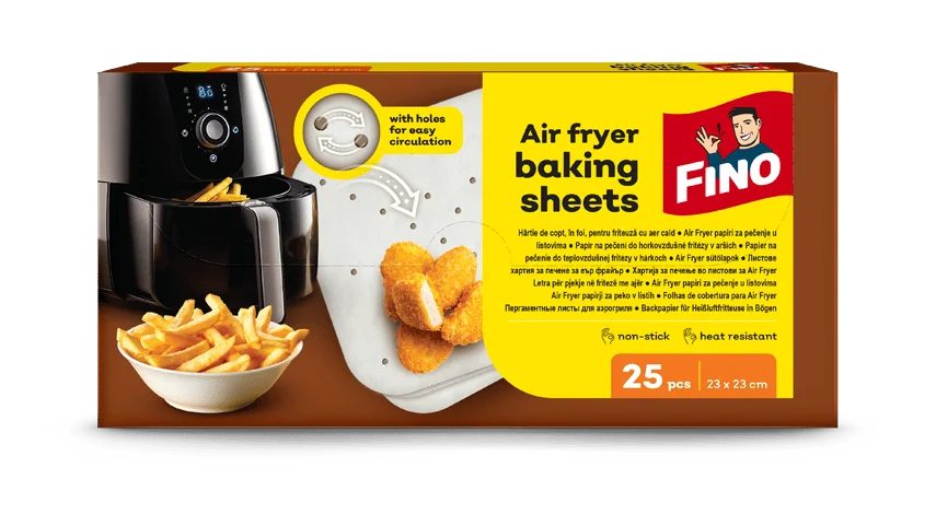 Фино хартия за печене в еър фрайър 23 см. 25 бр.