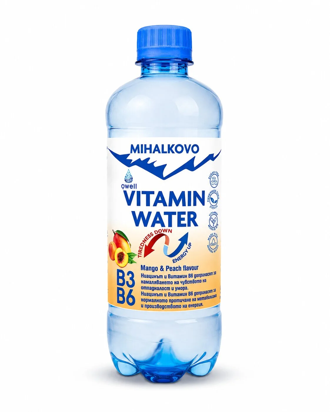 Михалково витаминна вода манго и праскова 0,500