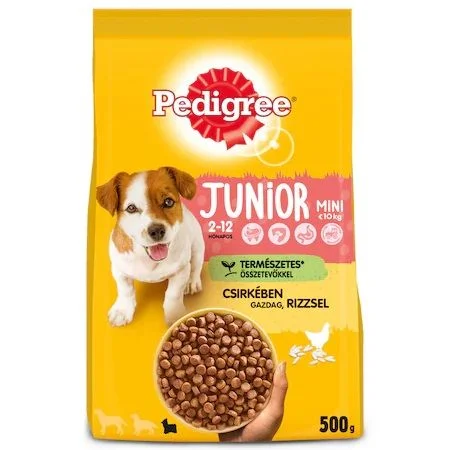 Педигри суха храна за куче junior 0,500 дребни породи