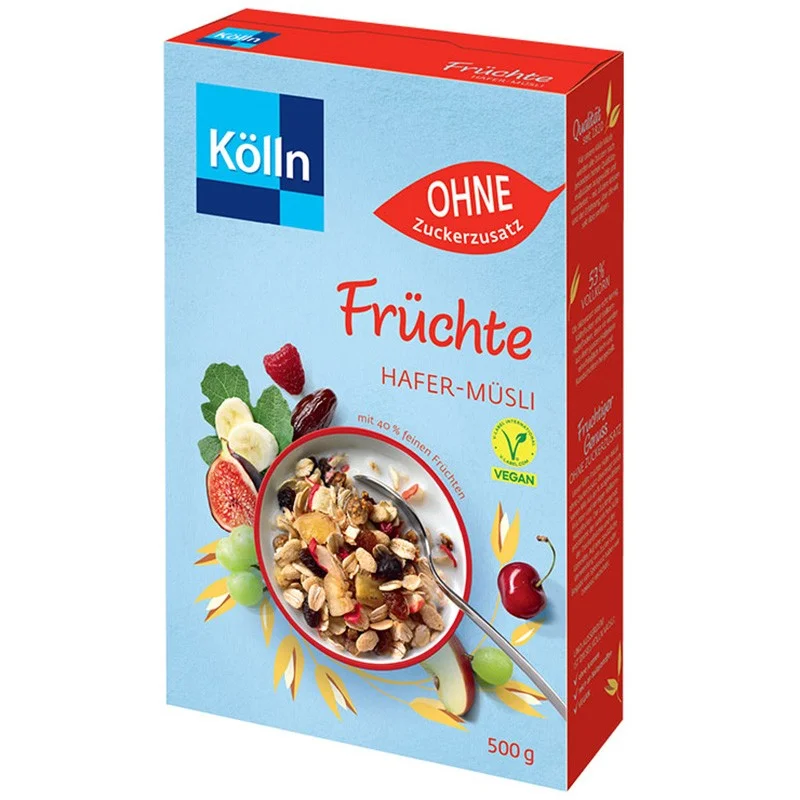 Мюсли с плодове и овес 0,500 Kolln