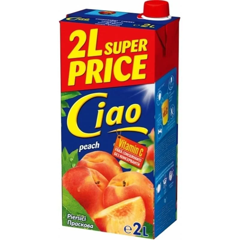 Напитка Ciao праскова 2 л.