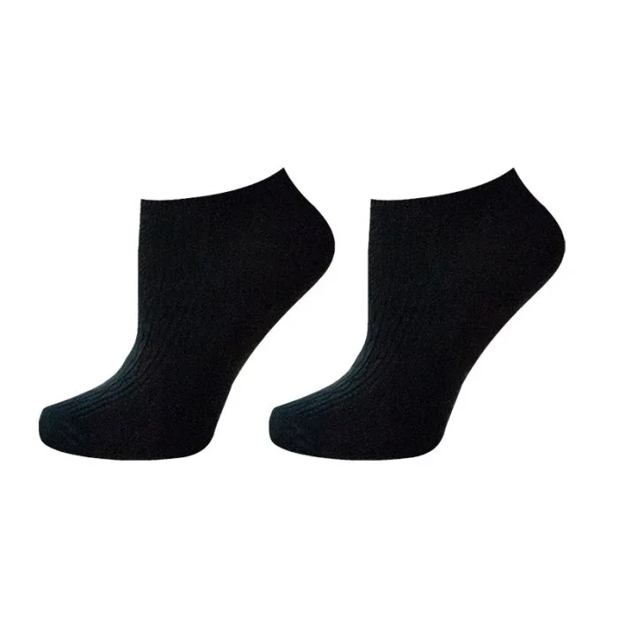 Чорапи Happy Foot къс конч памук черен жакард 39-42 чифт