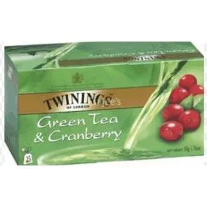 Чай Twinings Green & Cranberry 25 бр.
