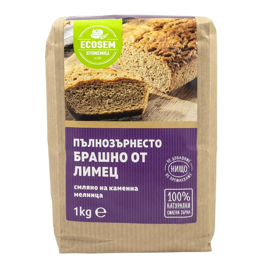 Брашно пълнозърнесто от Лимец 1кг. Ecosem