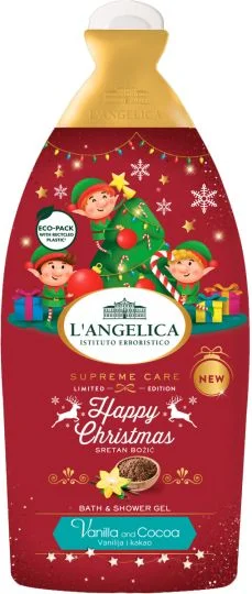 L`ANGELICA Happy Hmas душ гел и пяна за вана 0,500 ванилия и какао