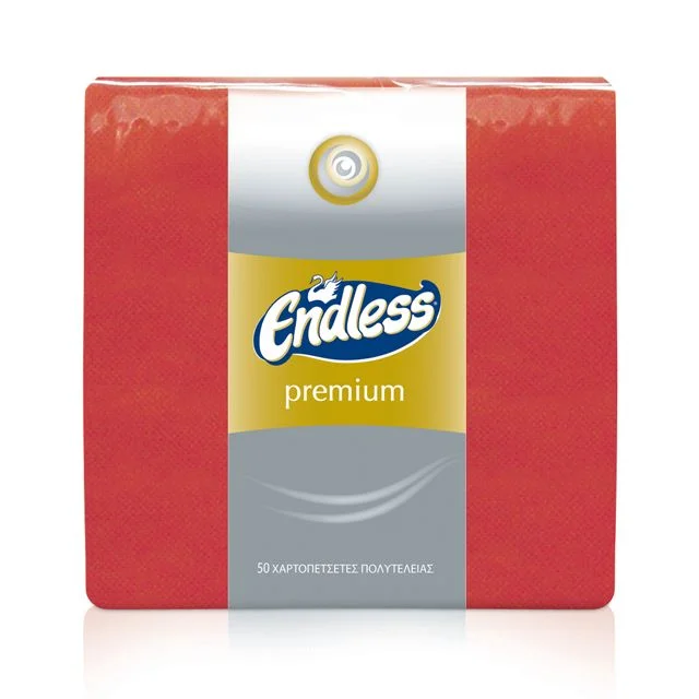 Салфетки лукс 50 бр. Endless червени