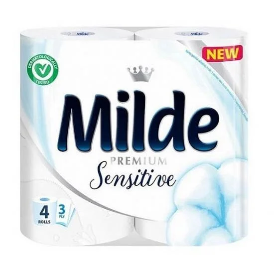 Тоалетна хартия Милде 3 пл. 4 бр. Sensitive