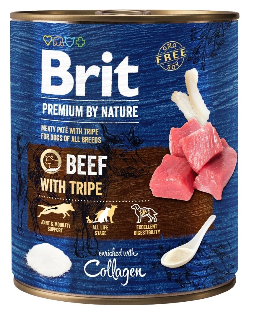 Brit Premium by Nature Cat 0,800 с телешко шкембе