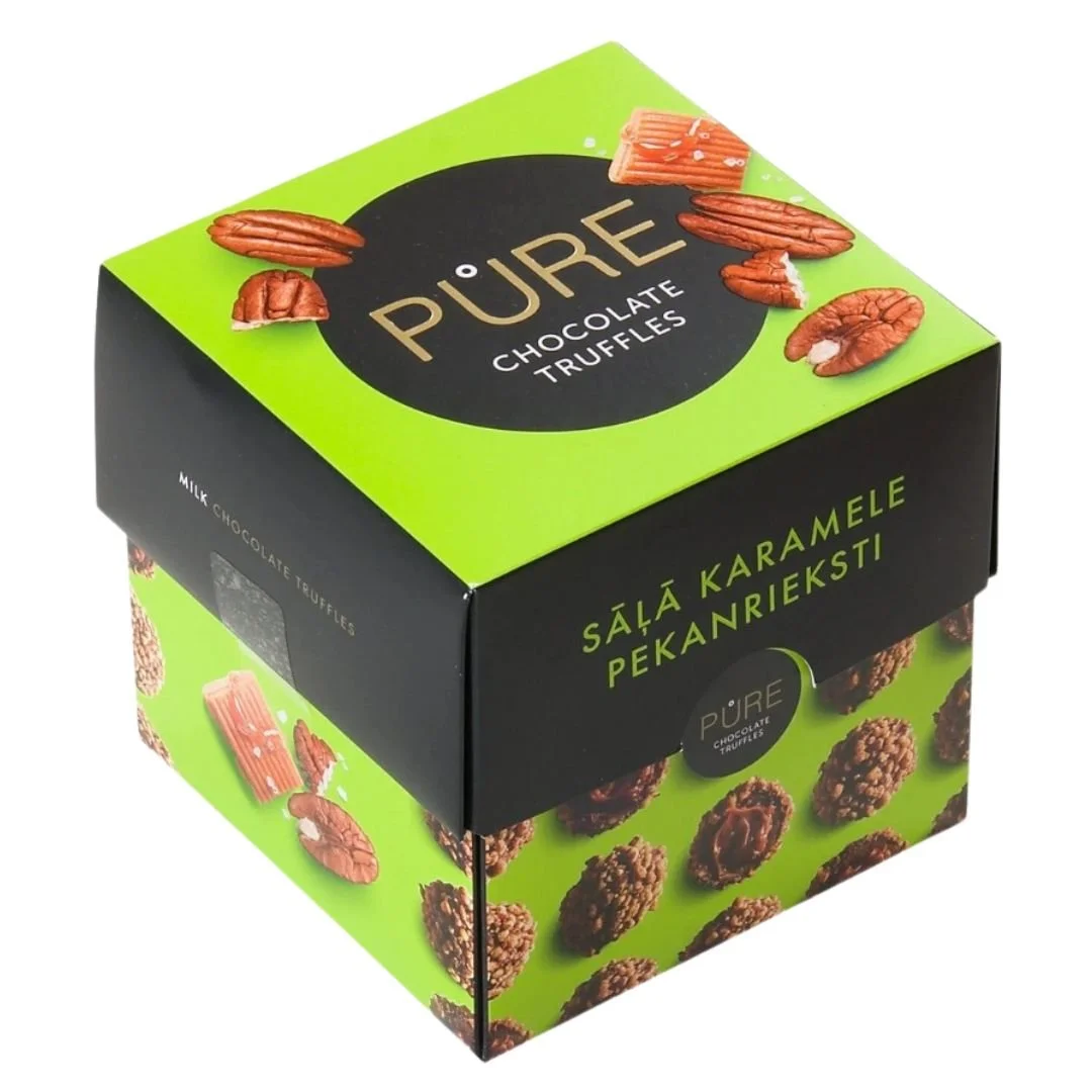 Шоколадови бонбони Трюфели Pure 0,110 солен карамел и пекан