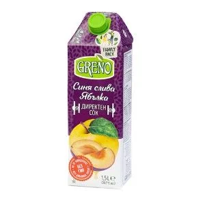Сок Директен Ябълка слива 1,5 Greno
