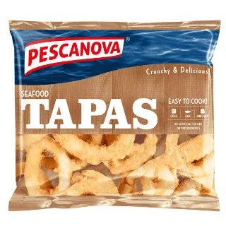 Замразени панирани рингове от калмари Tapas 0,400 Pescanova