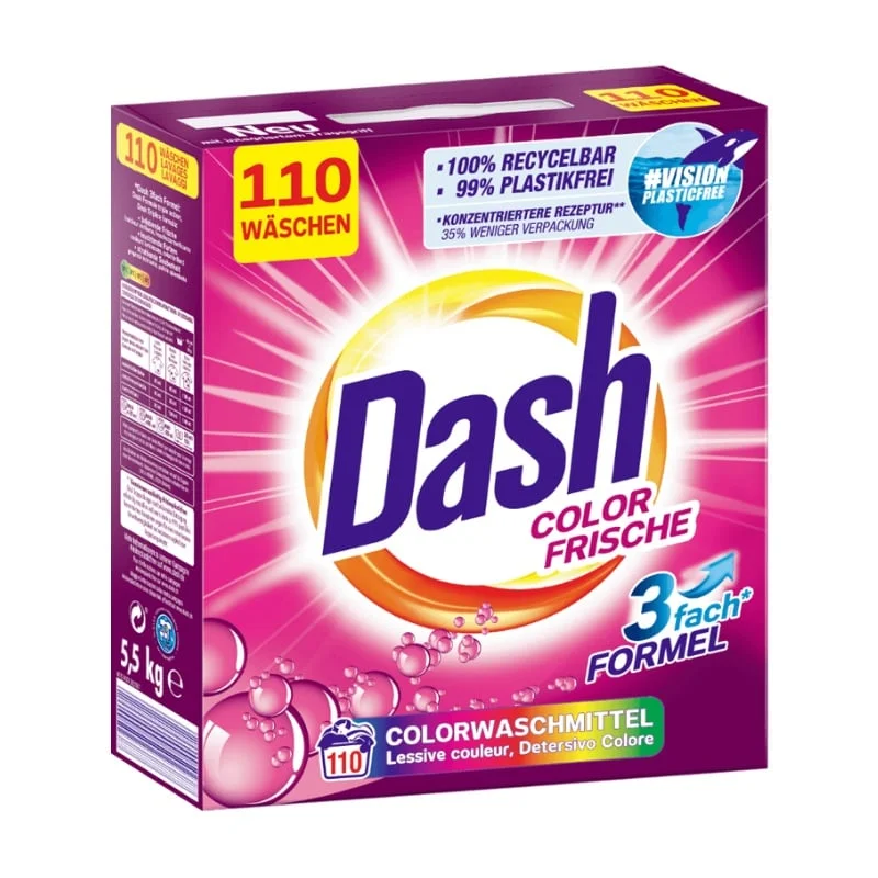 Прах за пране Dash 110 пранета 5,5 Color Frishe