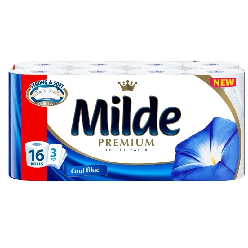 Тоалетна хартия Милде 3 пл. 16 бр. Cool Blue