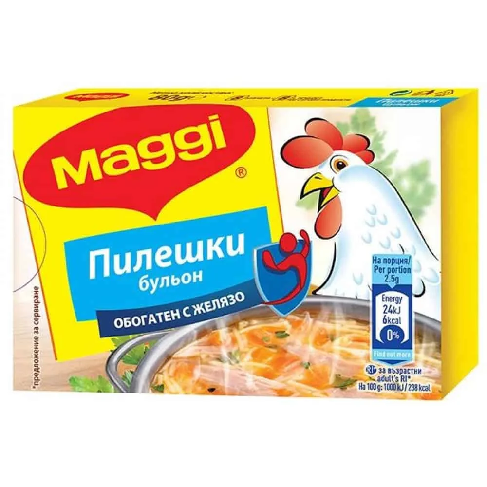 Маги бульон пиле 0,080 обогатен с желязо