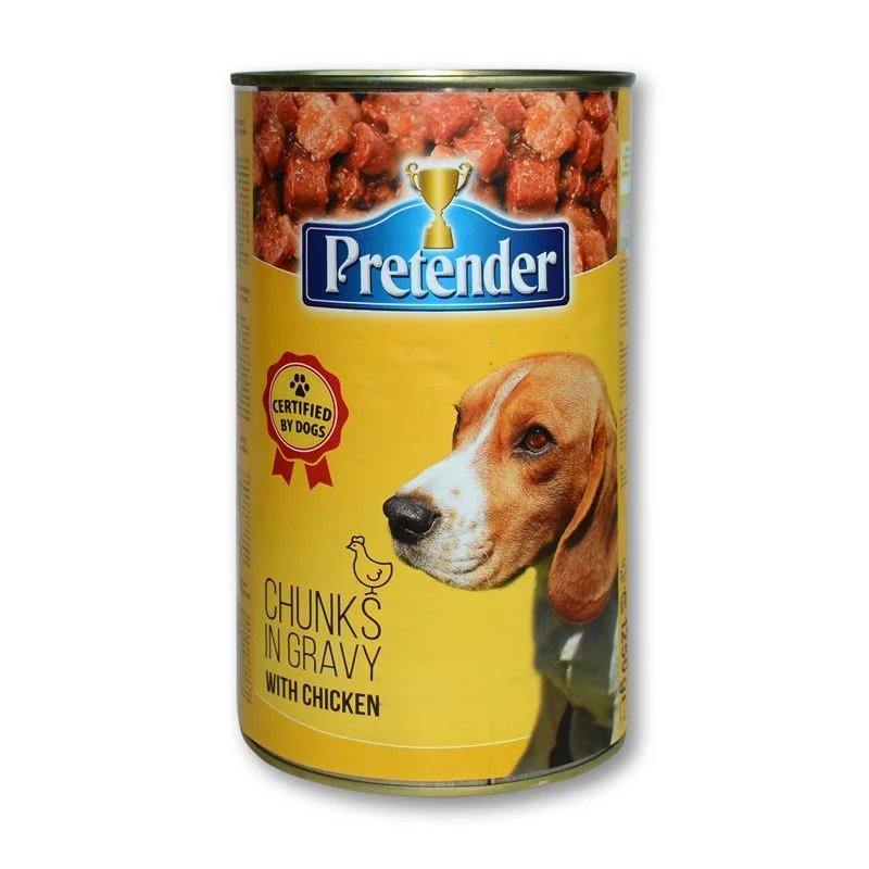 Pretender консерва храна за куче 1,250 пиле