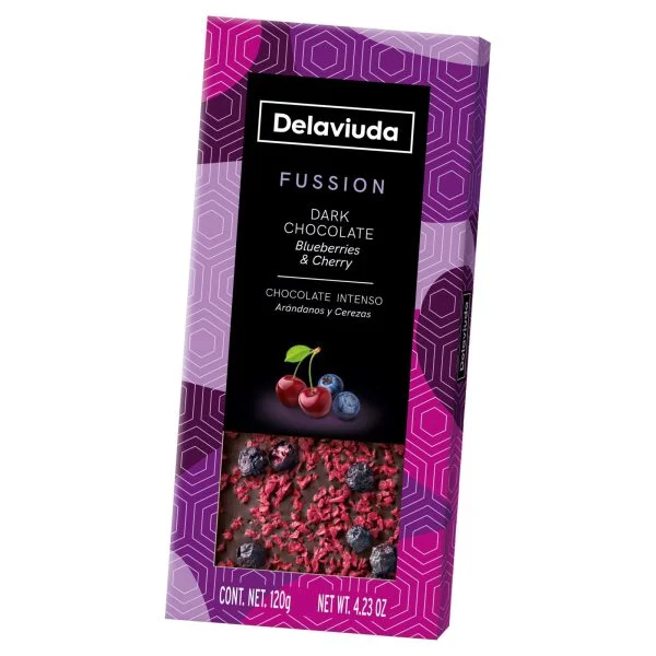 Шоколад с боровинки и череши 0.120 Delaviuda