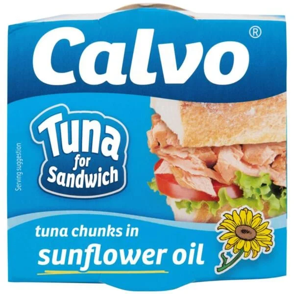 Риба тон парчета в слънчогледово олио 0,142 Calvo