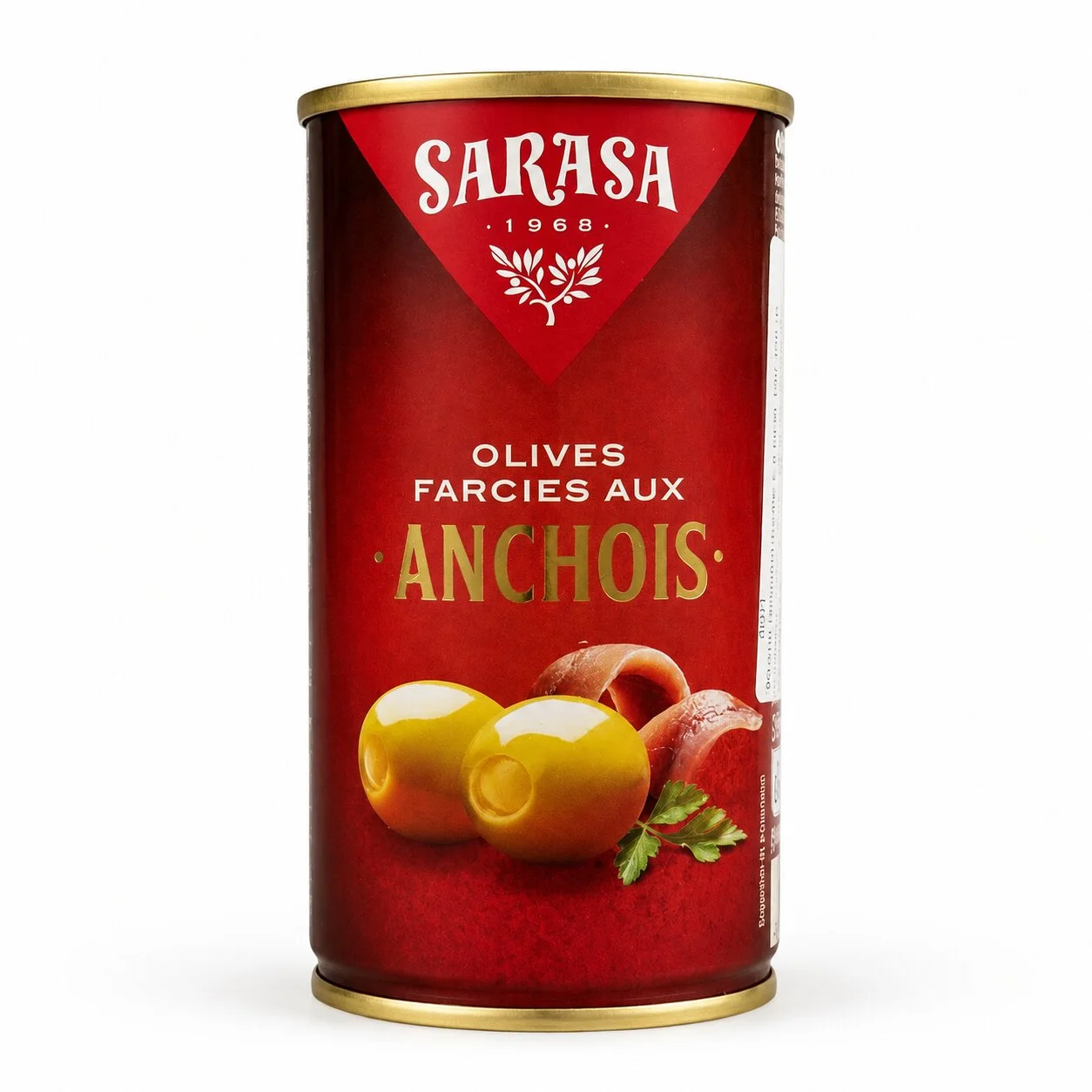 Зелени маслини пълни с аншоа Sarasa 0,350