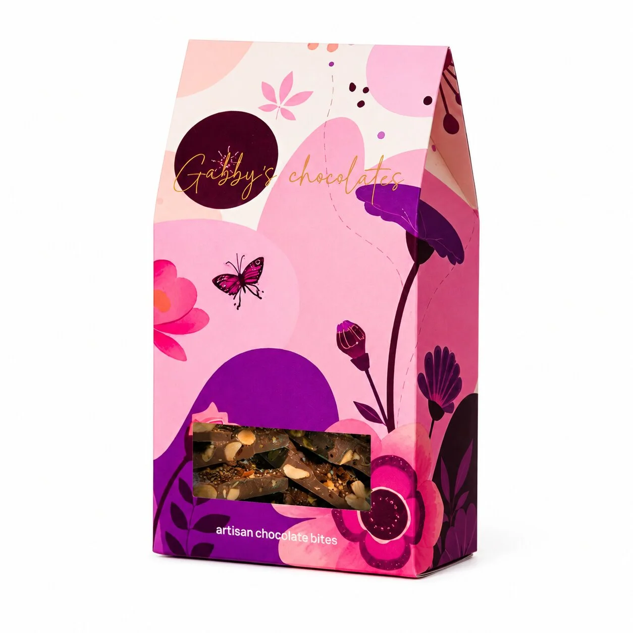 Шоколадови хапки Бадем и малдонска сол Gabby`s Chocolates 0,130