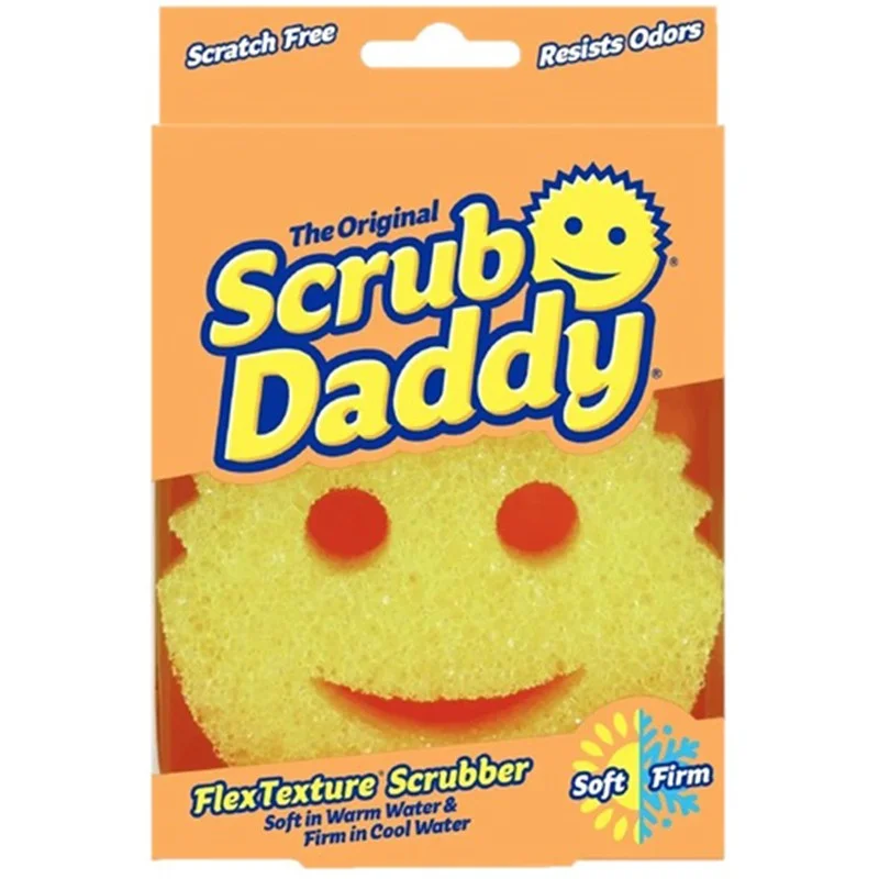 Домакинска гъба топла/студена вода Scrub Daddy двойна повърхност