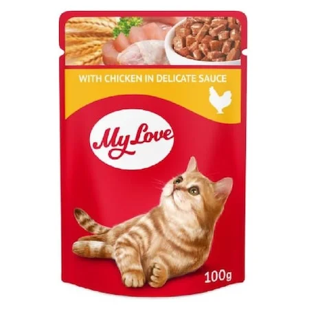 My Love Пиле в деликатен сос 0,085 Котка
