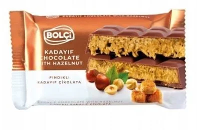 Шоколад млечен кадаиф и лешник 0,065 Bolci