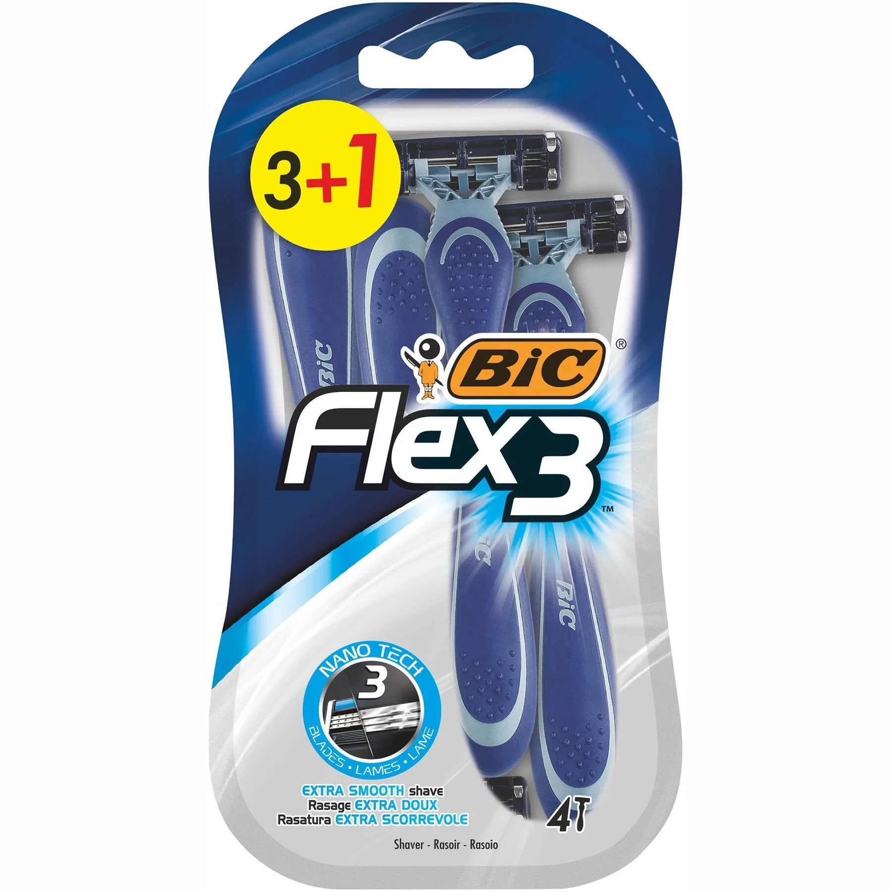 Самобръсначка BiC Flex 3  3+1 бр.