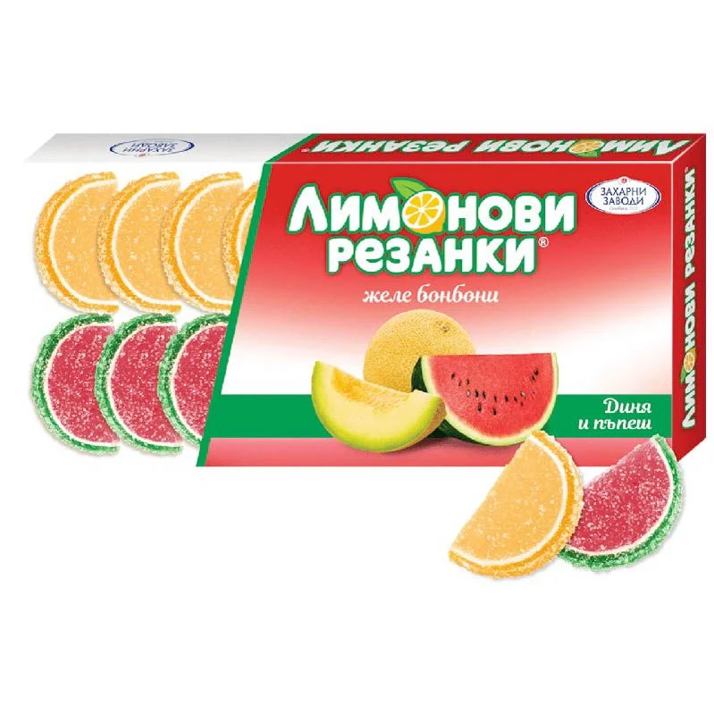 Лимонови резанки диня и пъпеш 0,180 Захарни заводи