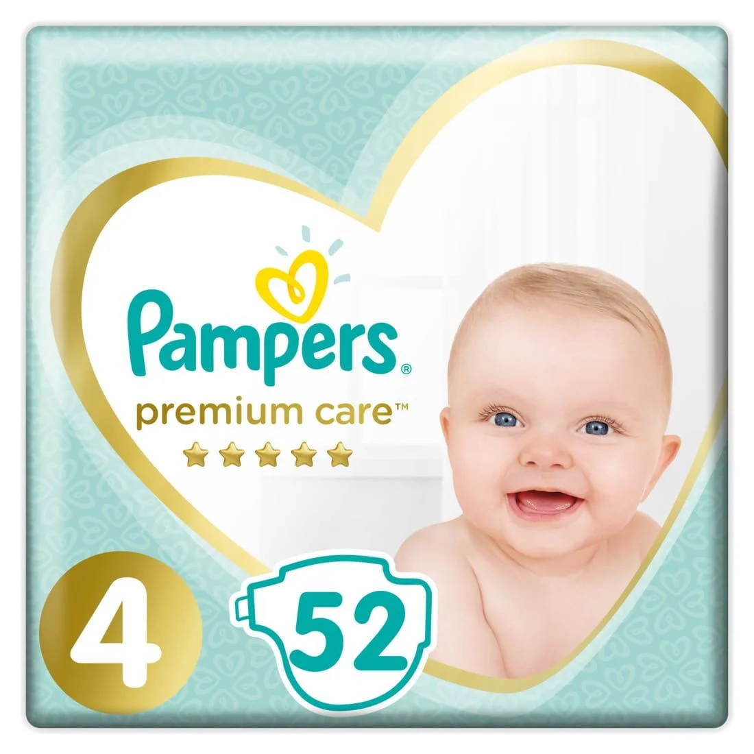 Пелени Памперс Premium care VP Макси 52 бр.