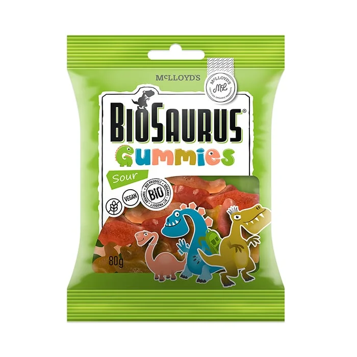 БИО желирани бонбони с кисел вкус 0.080 BioSaurus