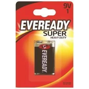 Цинкова батерия Eveready SHD 9V 1 бр.