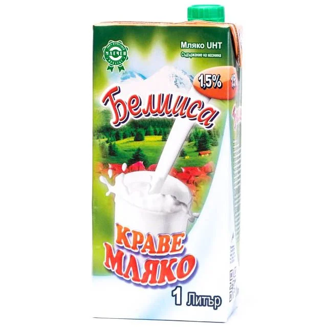 Прясно мляко Белииса 1,5% 1 л.