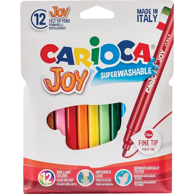 Флумастери Joy 12 цвята Carioca
