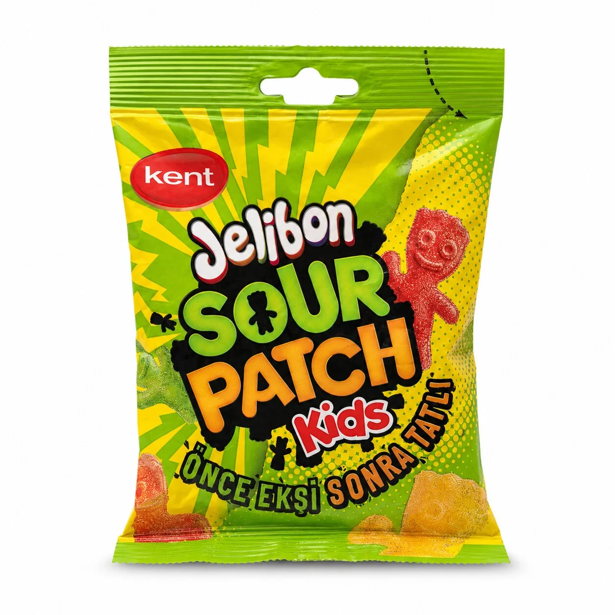 Бонбони Желибон Sour patvh Тропикал 0.080 Kent