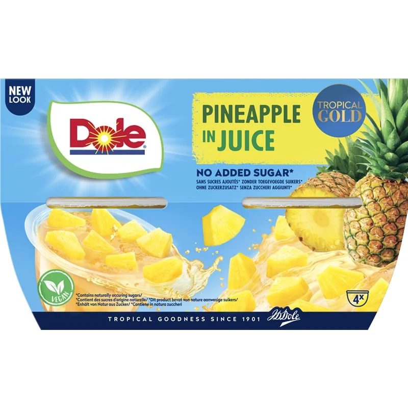 Ананас в сок 4 бр. х 113гр. Dole