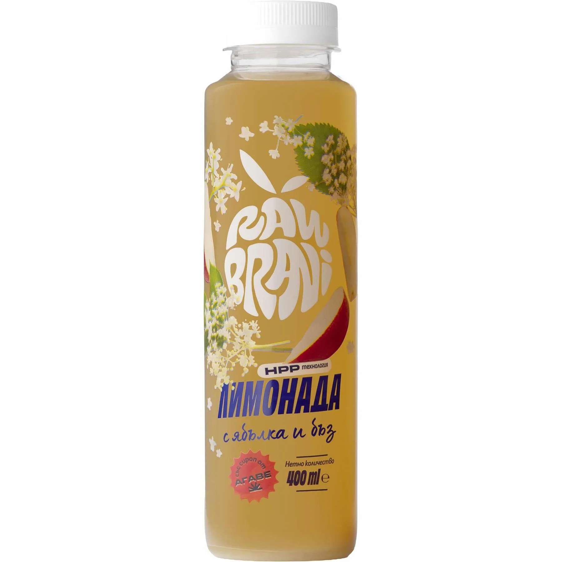 Лимонада Ябълка и бъз 0,400 Raw Brani