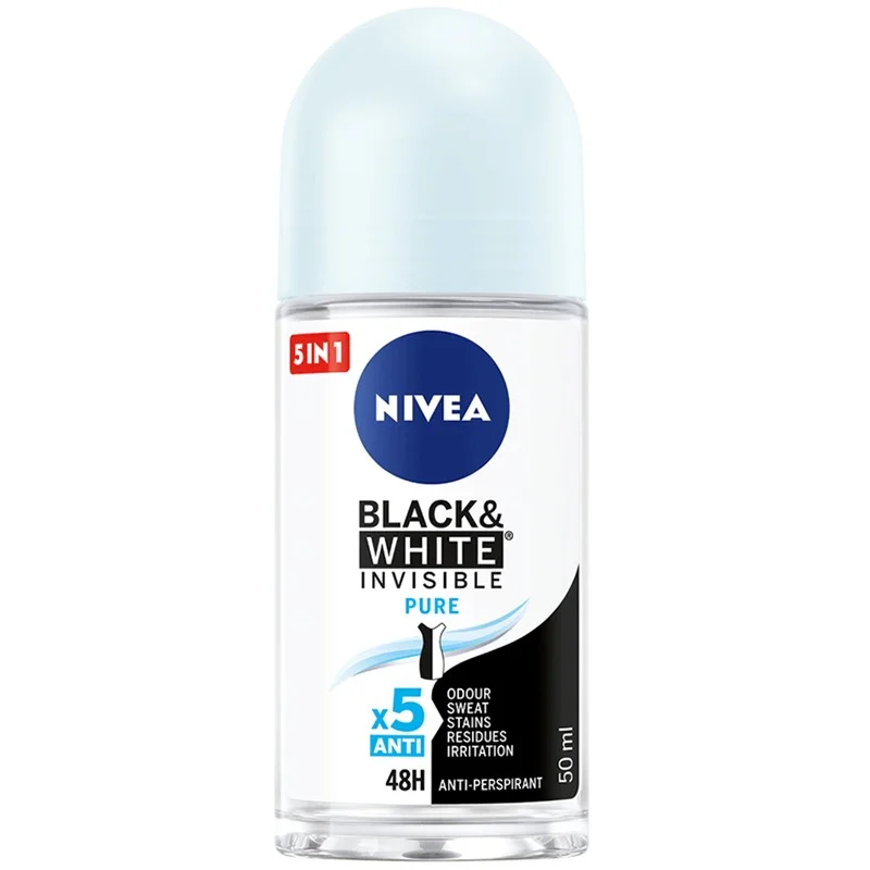 Нивеа део рол он 0,050 Pure Black & White Invisible