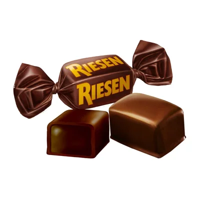 Шоколадови дъвчащи бонбони Riesen 0,105 плик